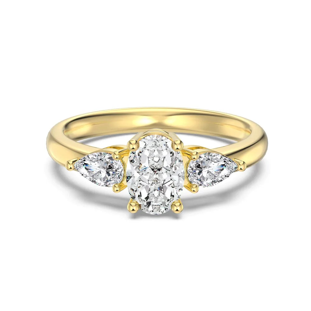 925 Silver CZ Bridal Engagement Ring DY121367 product image 7
