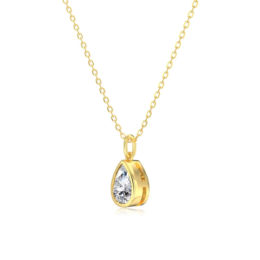925 Sterling Silver Teardrop Pendant Necklace product image 8