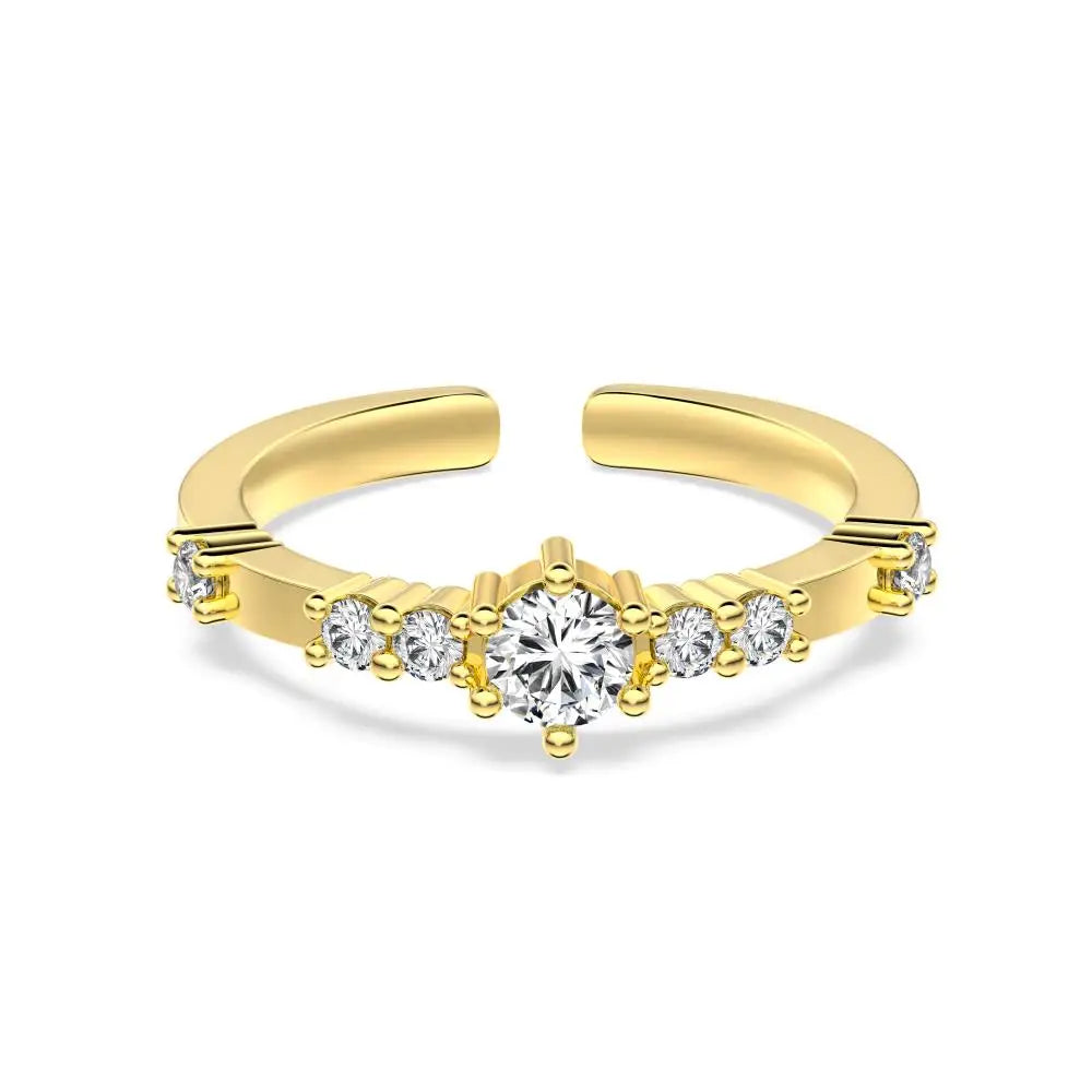 925 Silver 5A CZ Bridal Engagement Ring DY121490 product image 7