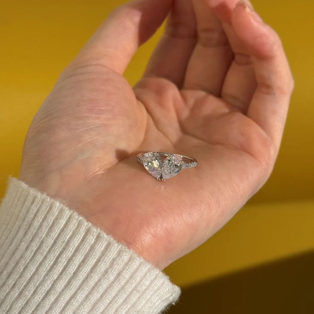 Bridal Cubic Zirconia Eternity 925 Sterling Silver Ring Design by KAKODIY - product view 6