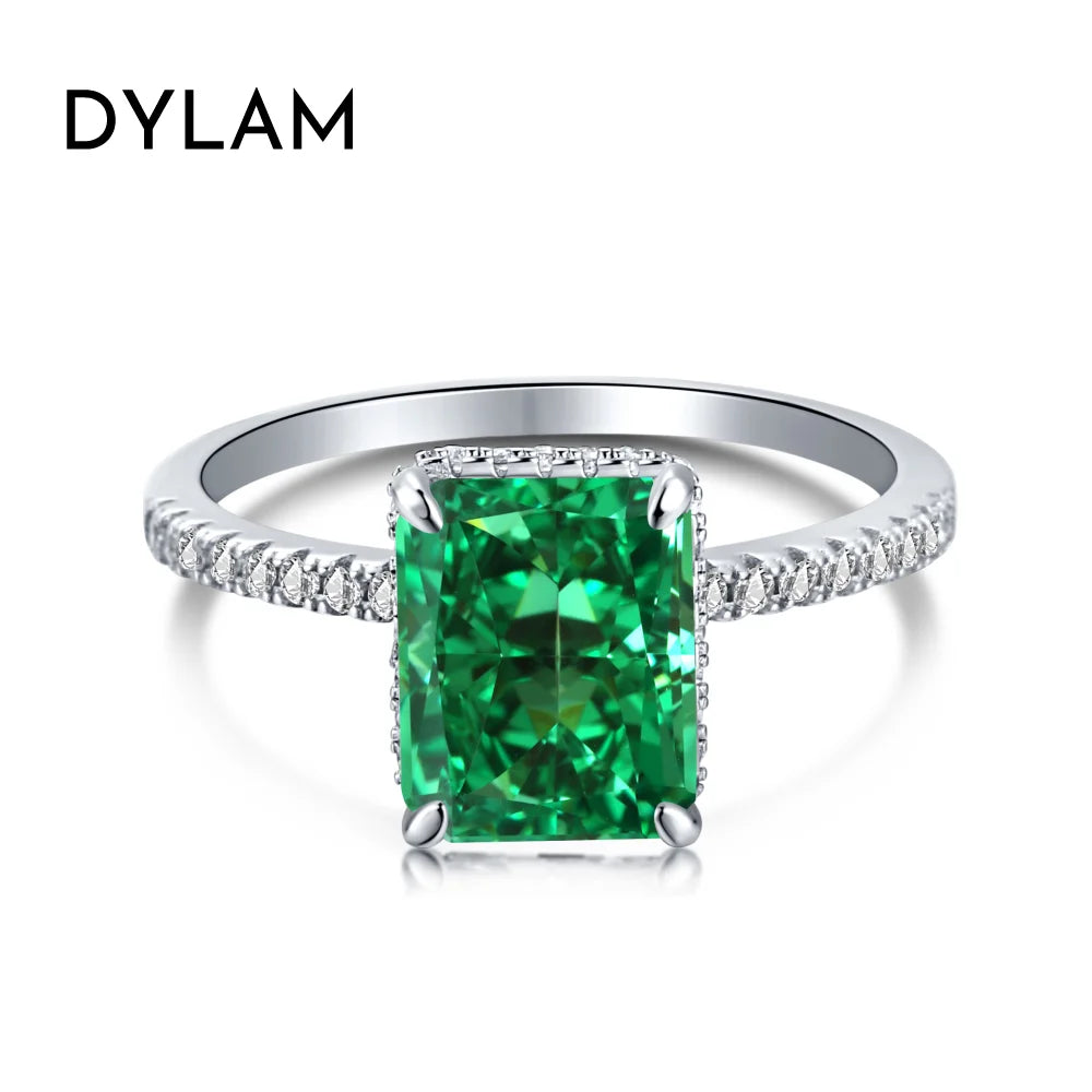925 Silver 8A CZ Bridal Engagement Ring DY120099 product image 14