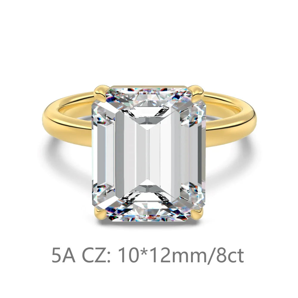 925 Silver 5A CZ Bridal Engagement Ring DY121379 product image 7