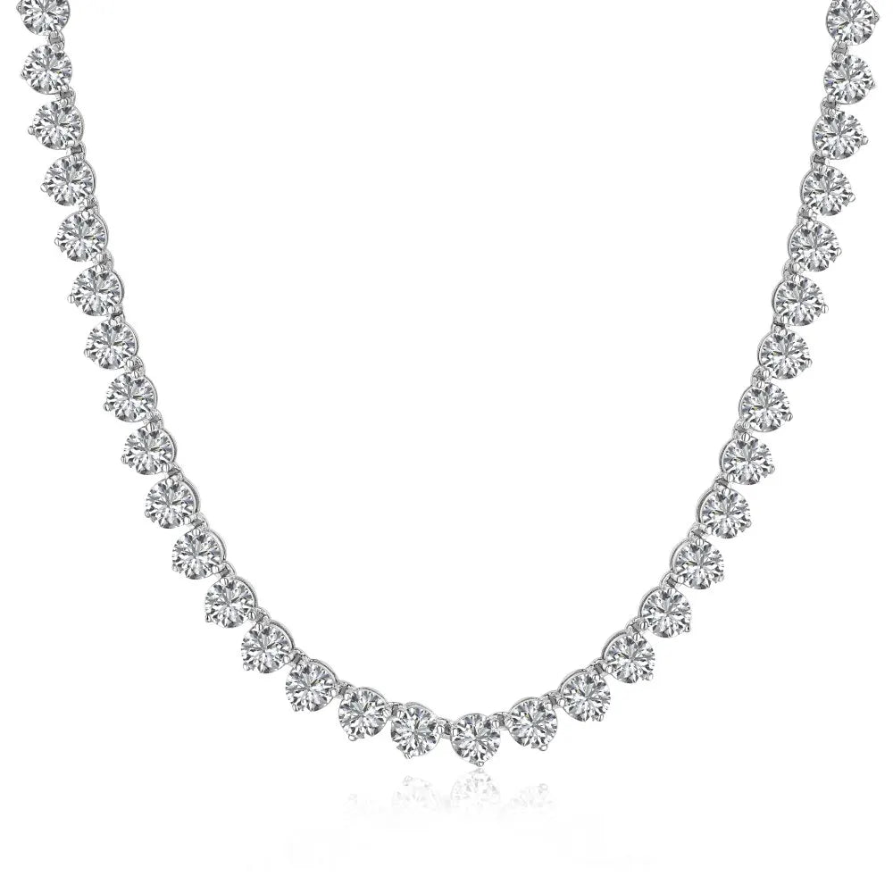 925 Sterling Silver 5A CZ Tennis Necklace product image 8