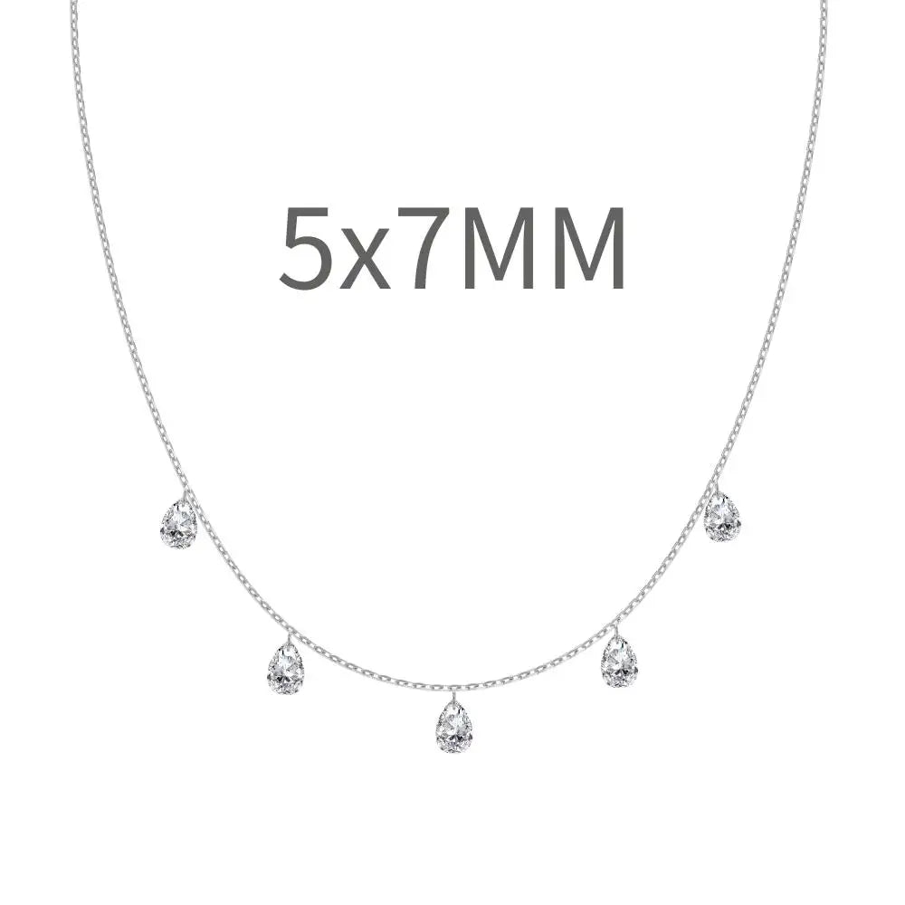 925 Silver Bridal Lariat Necklace DY191192 product image 12