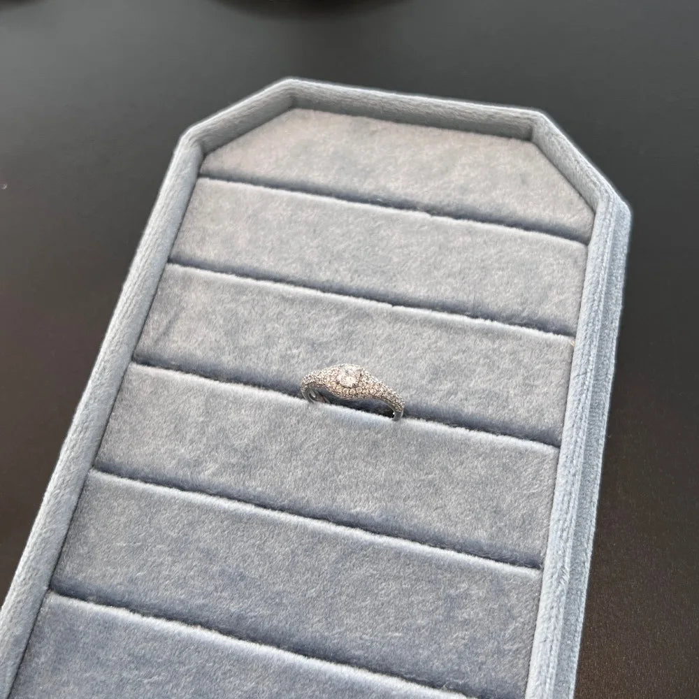 925 Silver 5A CZ Bridal Engagement Ring DY121248 product image 6