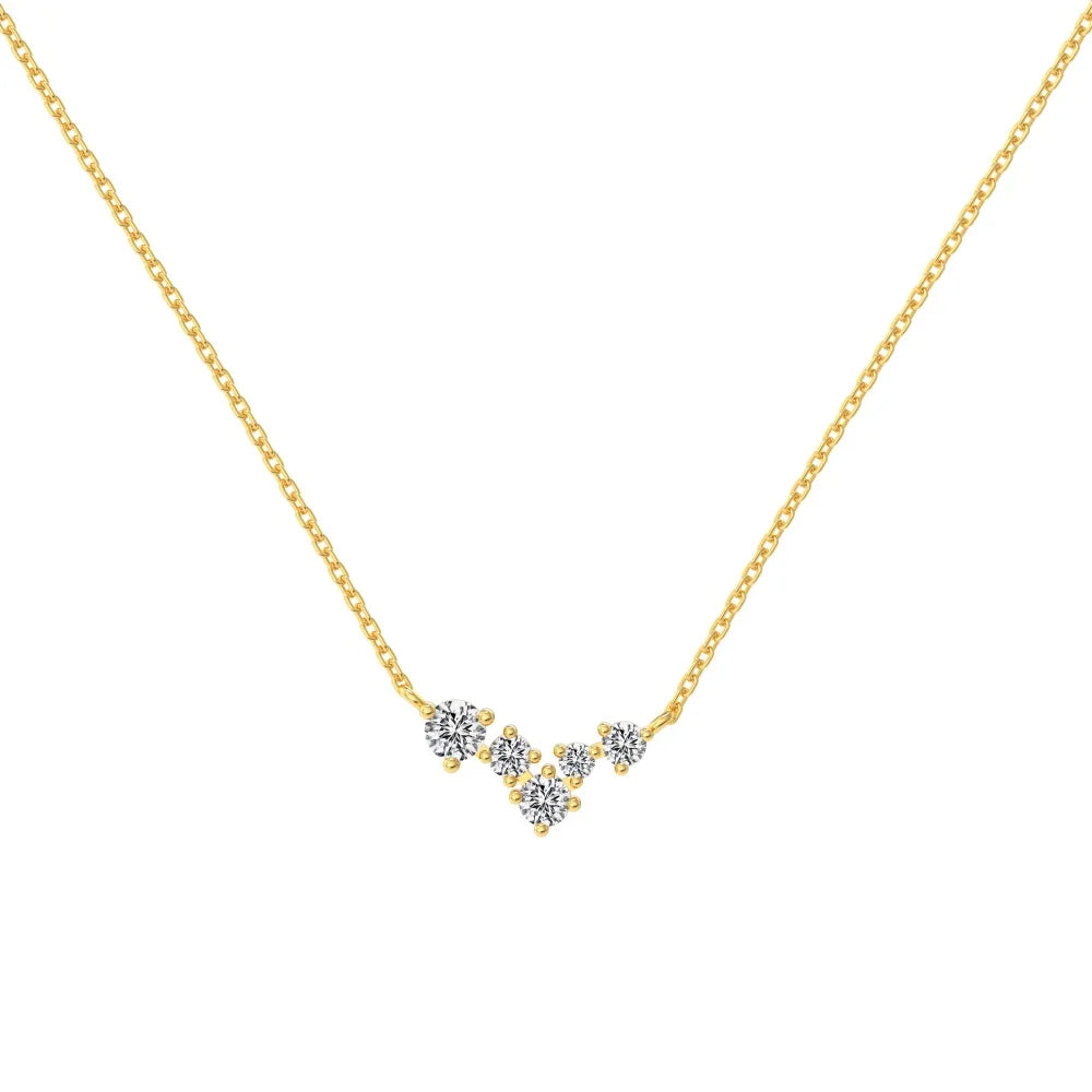 Star Cubic Zirconia 925 Sterling Silver Necklace by KAKODIY - product view 8