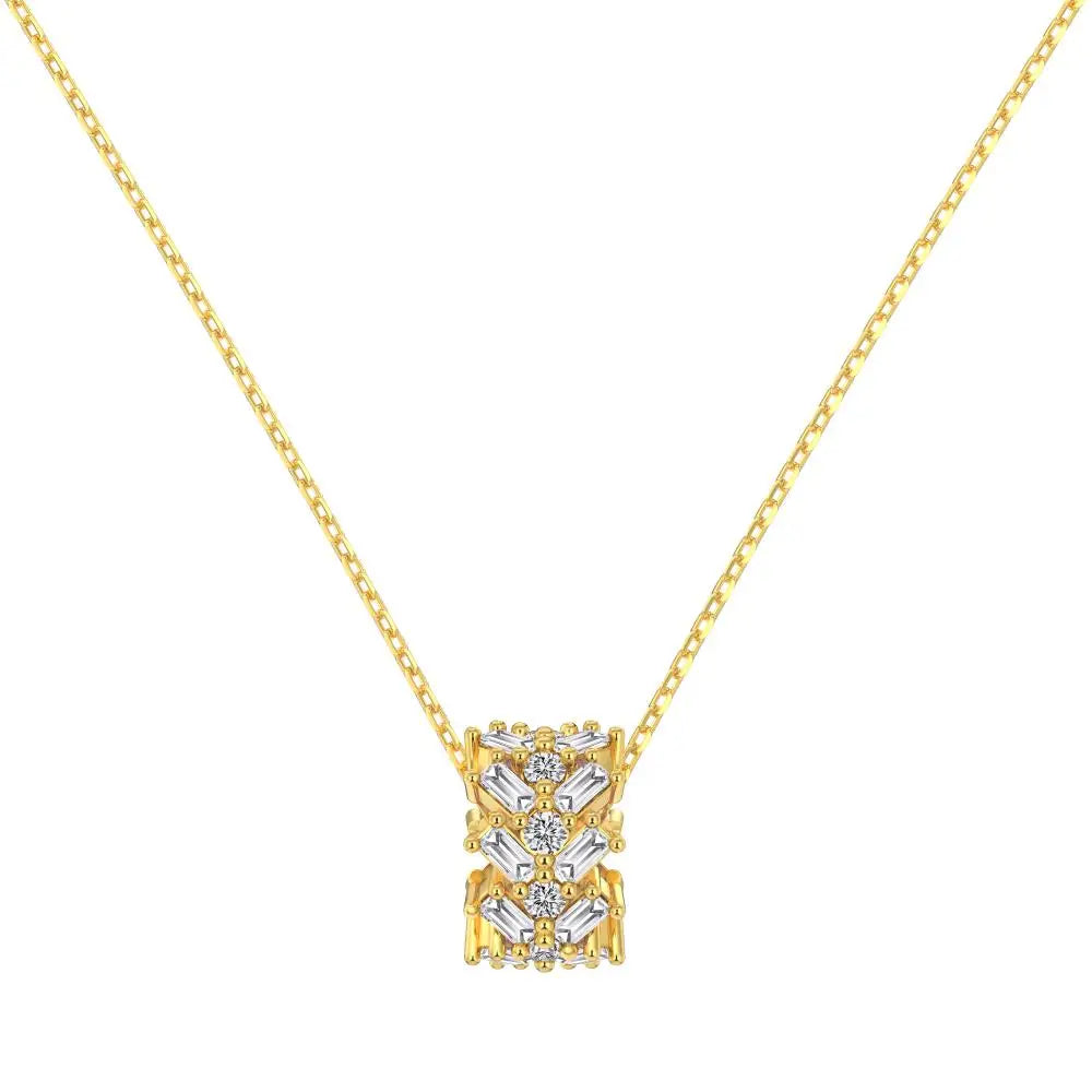925 Silver 5A CZ Pendant Necklace DY191181 product image 8