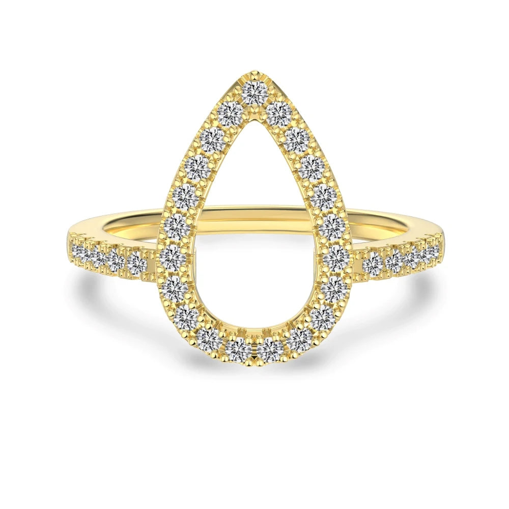 925 Sterling Silver Geometric Engagement Ring product image 7