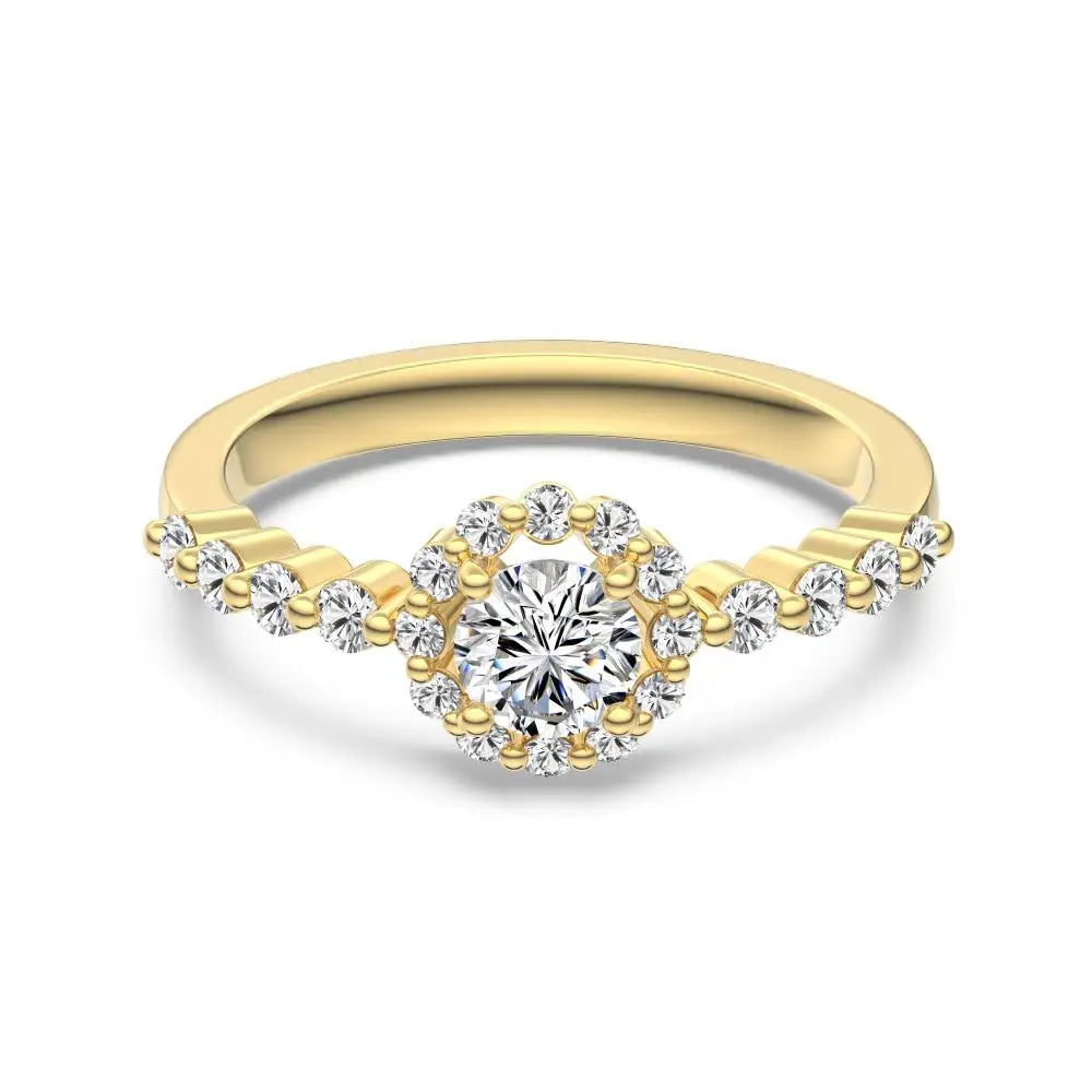 925 Silver CZ Bridal Wedding Ring DY121456 product image 7