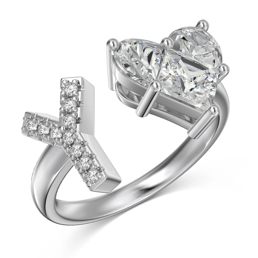 Initial Stackable Adjustable Ring by KAKODIY - product view 8