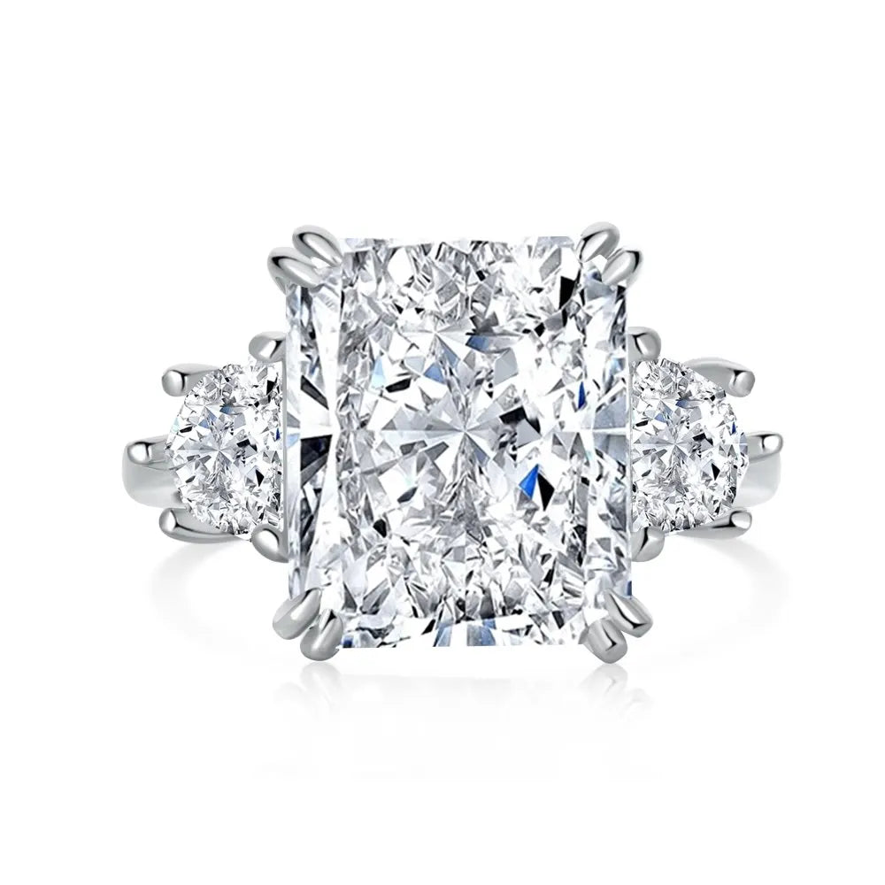 925 Silver CZ Bridal Wedding Ring DY120668 product image 8