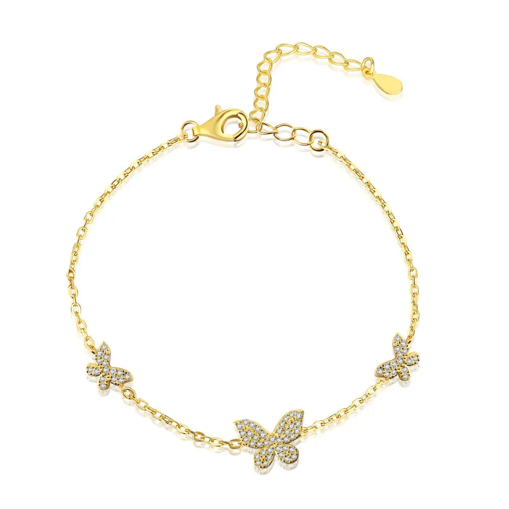 925 Sterling Silver Butterfly Tennis Bracelet product image 7