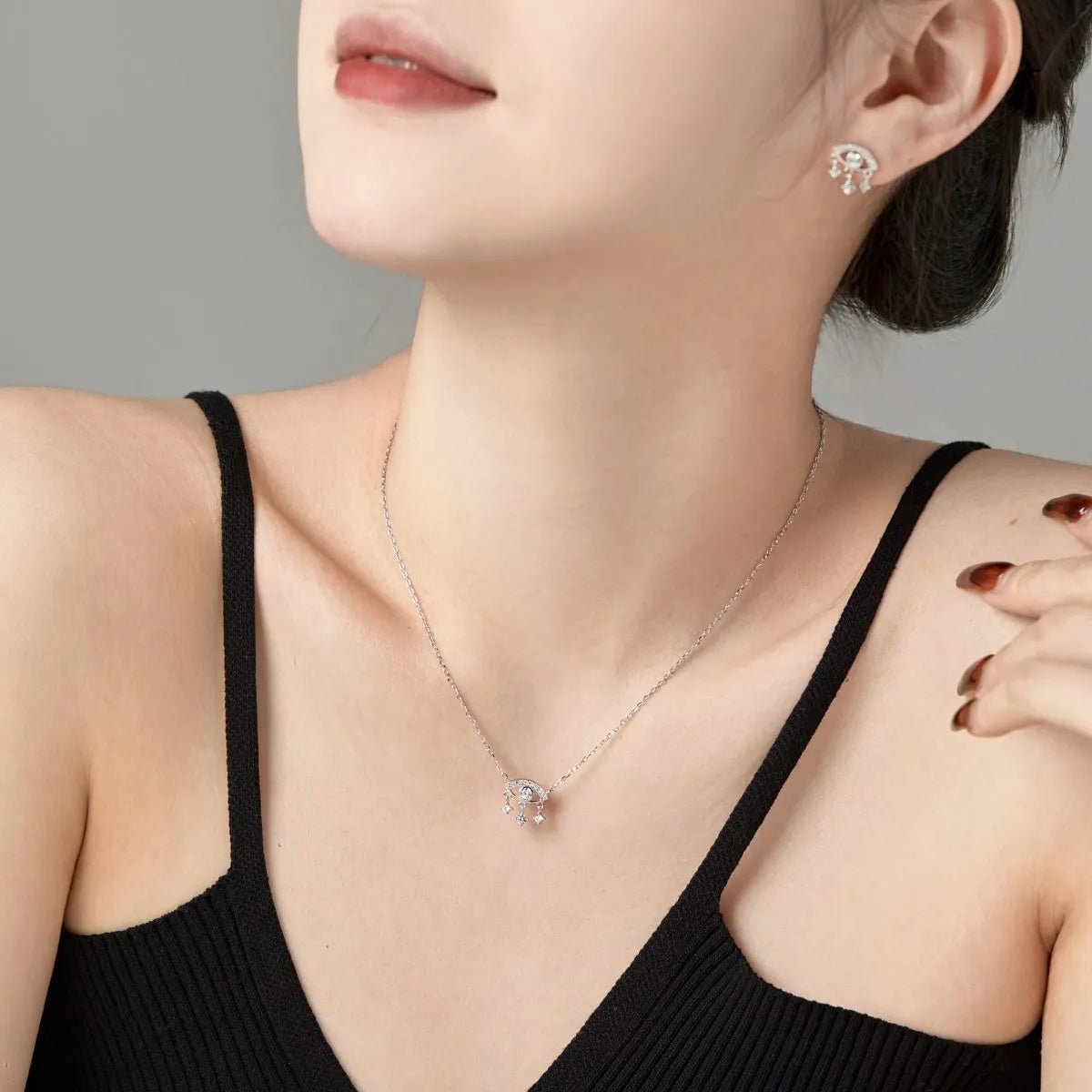 925 Sterling Silver Evil Eye Pendant Necklace product image 4