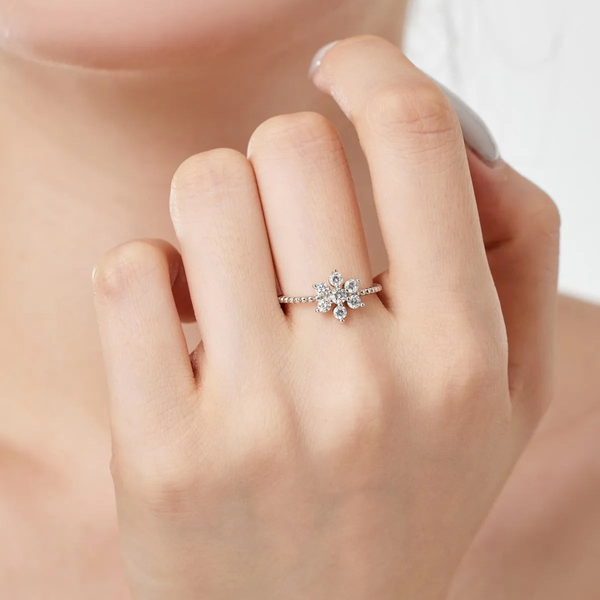 925 Sterling Silver Star CZ Personalized Ring product image 4