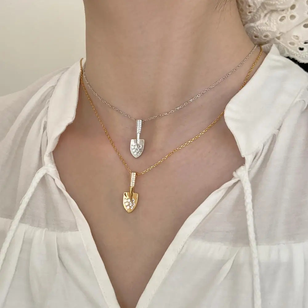 925 Silver Statement Pendant Necklace DY191424 product image 3
