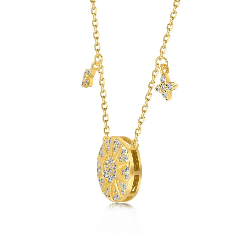 925 Silver Star 5A CZ Pendant Necklace DY191365 product image 8