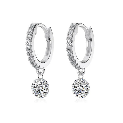 KAKODIY High Quality Pendant 14K Gold Plated Earrings 925 Sterling Silver Fine Jewelry Zirconia Earrings