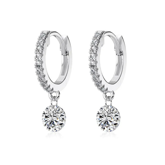 925 Silver CZ Statement Drop Earrings DY110382 product image 7