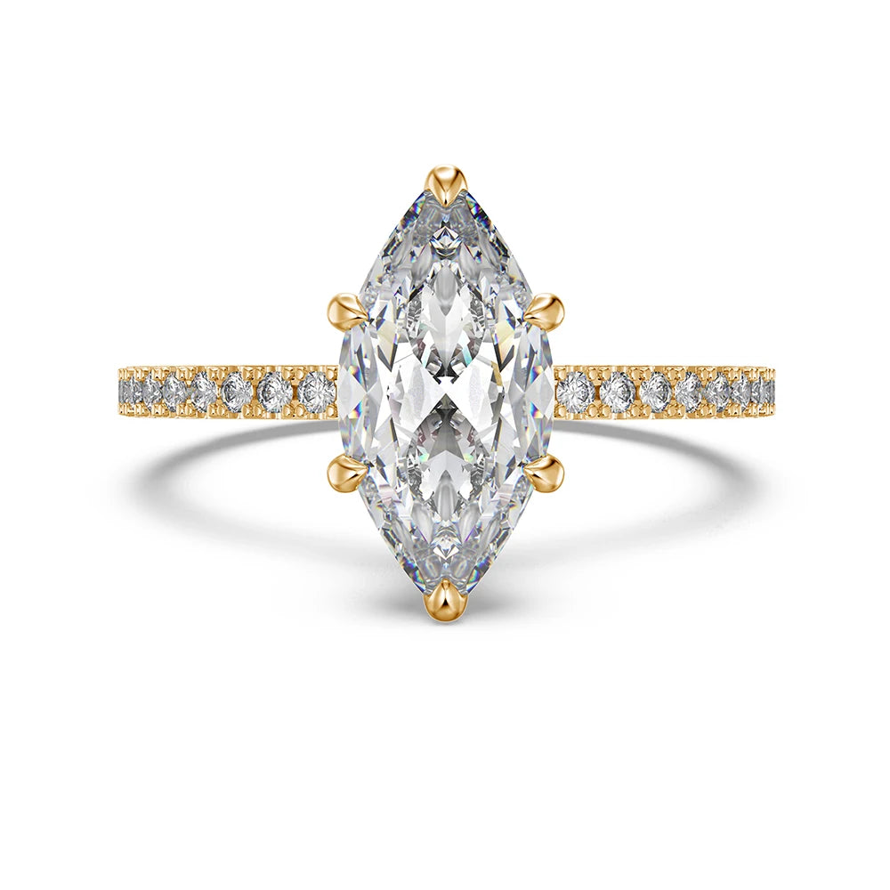 925 Sterling Silver 8A CZ Bridal Eternity Ring by KAKODIY