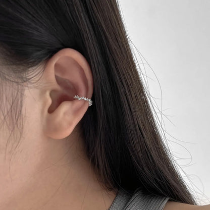 Wholesale Hypoallergenic S925 Silver Earring Cz Cubic Zirconia  Ear Cuff Clip on Earrings 18K Gold Plated Jewelry Women