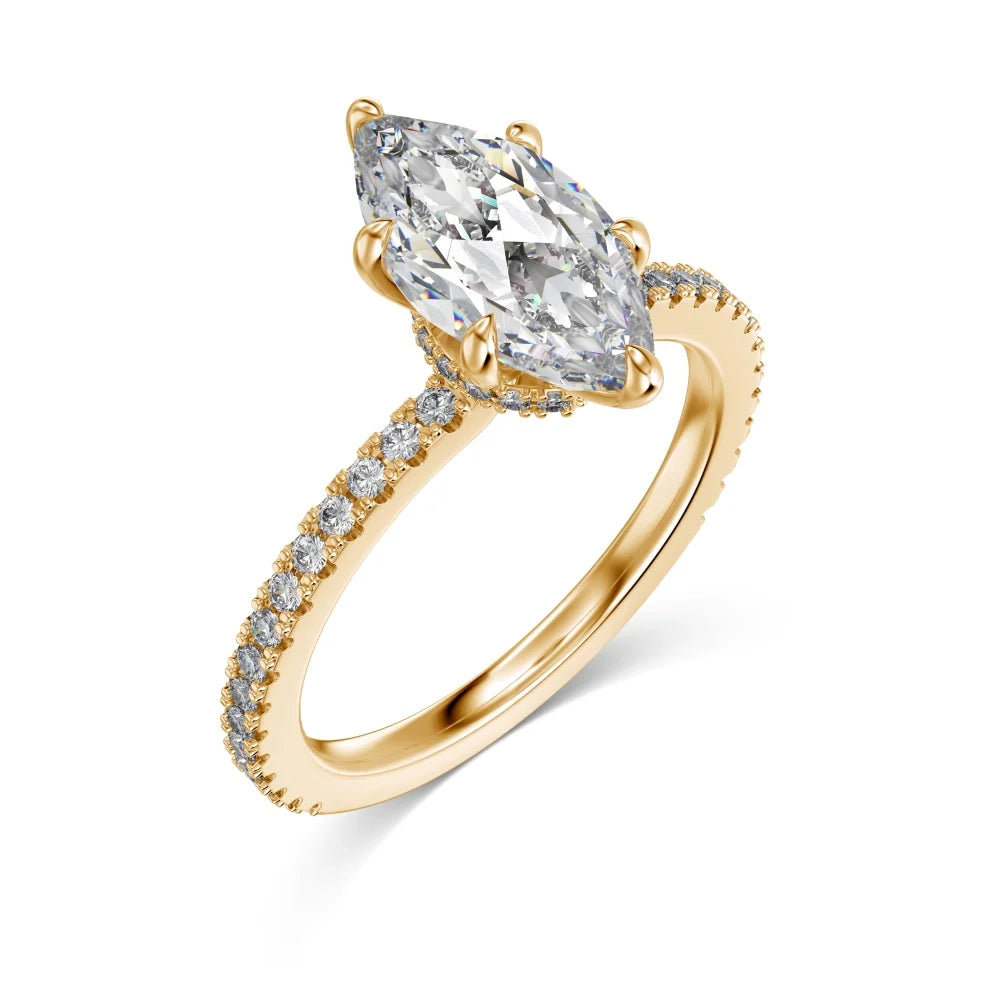 925 Sterling Silver 8A CZ Bridal Eternity Ring product image 8