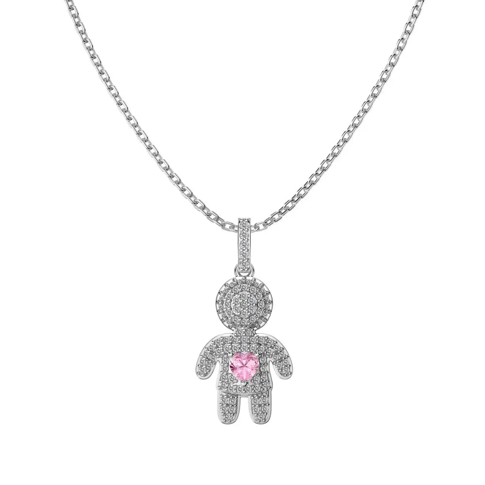 925 Silver 5A CZ Dainty Pendant Necklace DY190902 by KAKODIY