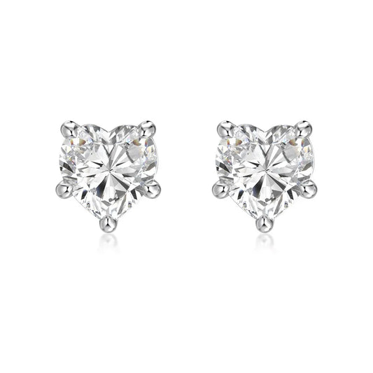 KAKODIY Small Charm Boutique Jewelry Hypoallergenic 925 Sterling Silver Multi Size Infinite Heart 5A Cubic Zirconia Stud Earrings - product image 1