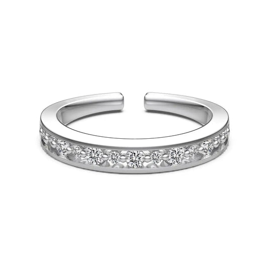 925 Silver CZ Bridal Engagement Ring DY121486 product image 8