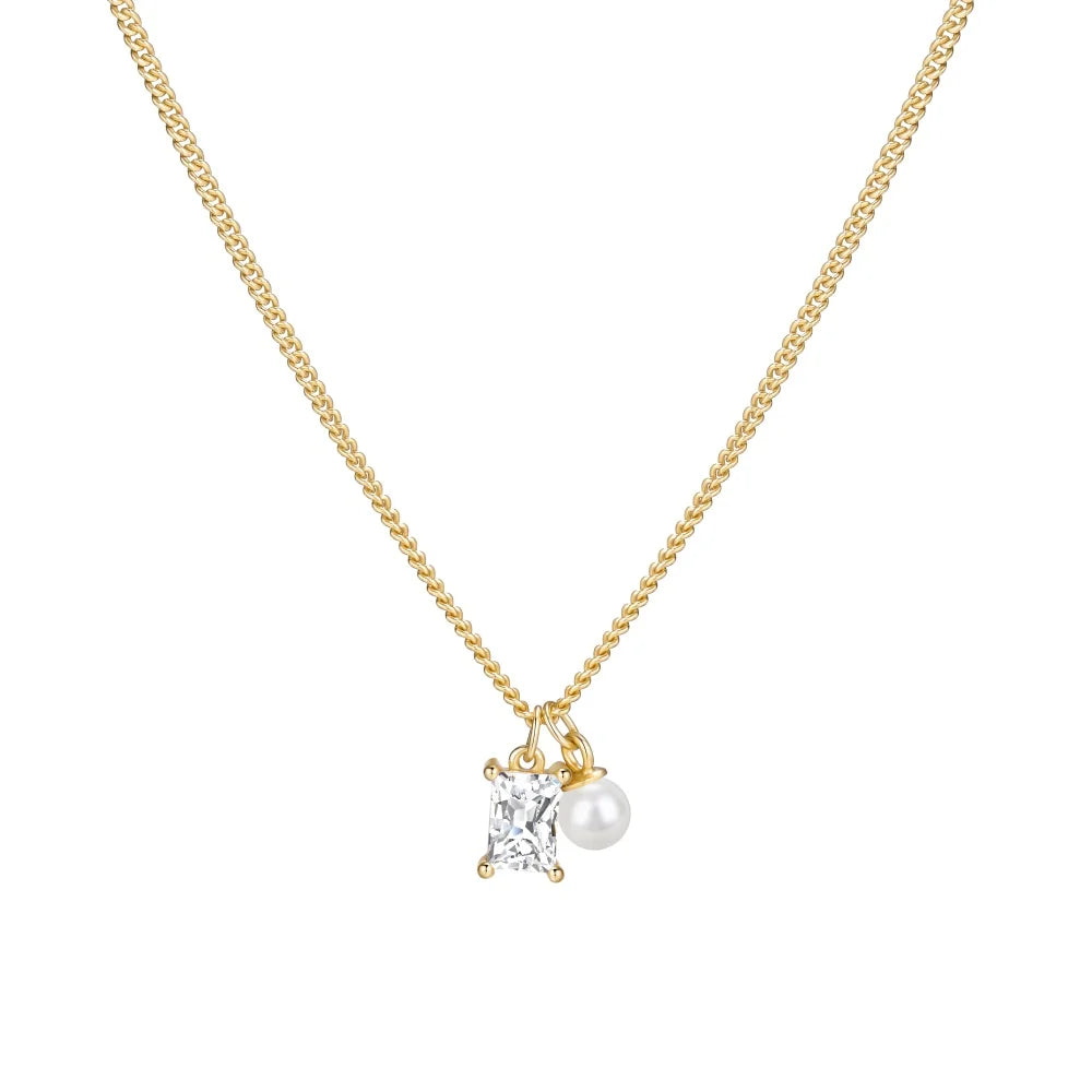 925 Silver Pearl Pendant Necklace DY191683 product image 7