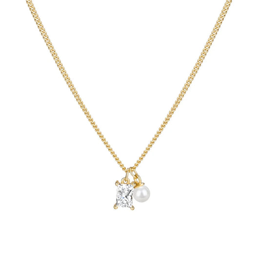 925 Silver Pearl Pendant Necklace DY191683 product image 7