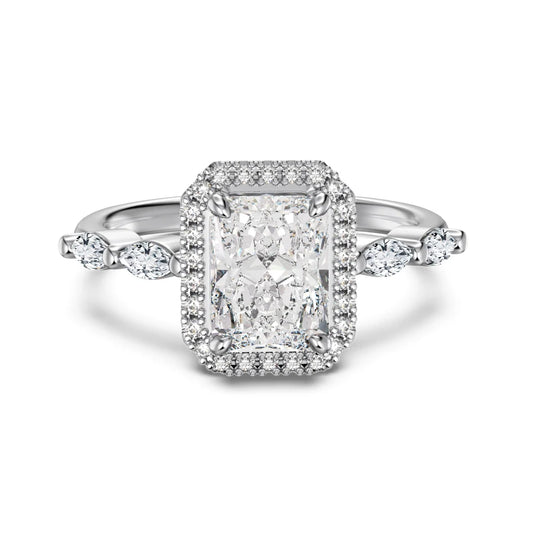 Top Jewelry Manufacturer 925 Silver Eternity Band 8A Crushed Iced Out Cut Zirconia Wedding Engagement Promise Rings