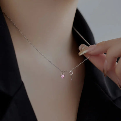 925 Silver Heart Pendant Necklace DY190507 product image 3
