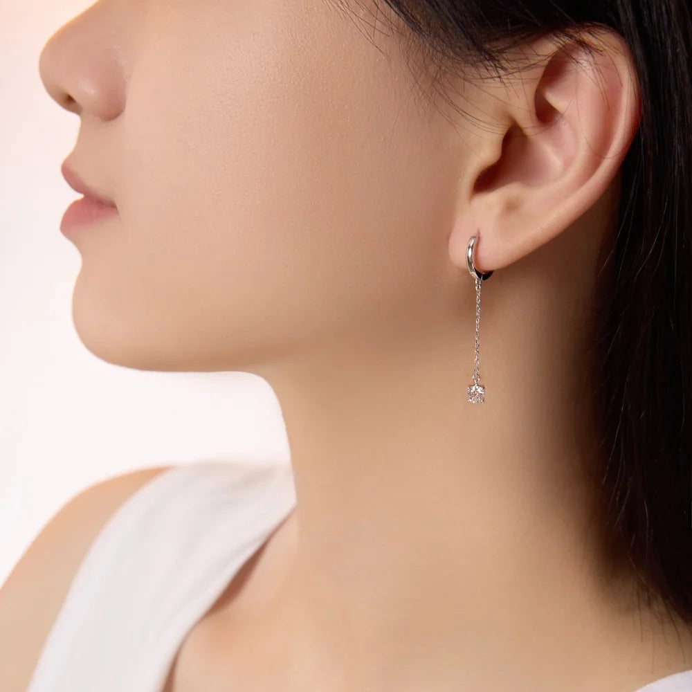 KAKODIY Classic Simple Design Luxury Jewelry Womens 925 Sterling Silver Pendant Tassel 5A Crystal Zircon Pendant Ring Earrings - product image 4