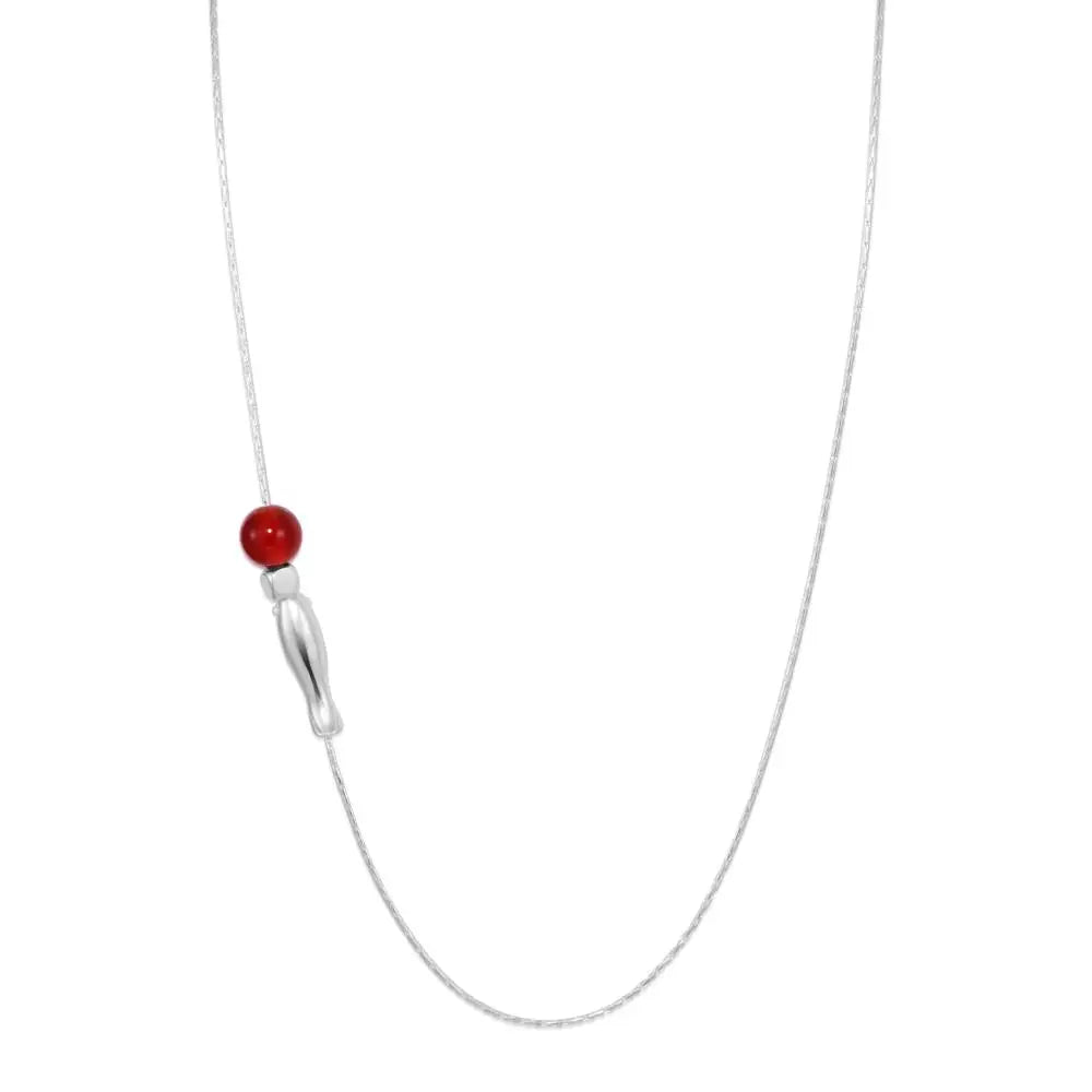 925 Sterling Silver CZ Minimalist Pendant Necklace product image 4