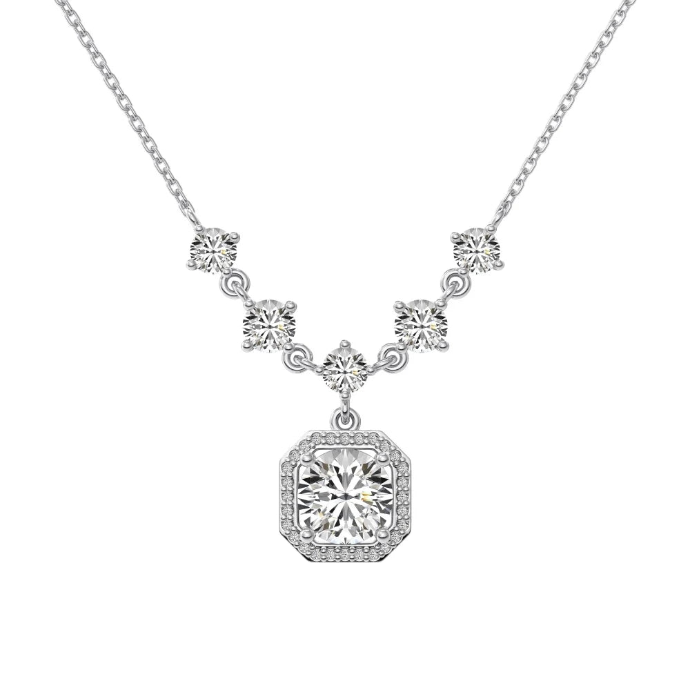 925 Silver 5A CZ Pendant Necklace DY190868 product image 8
