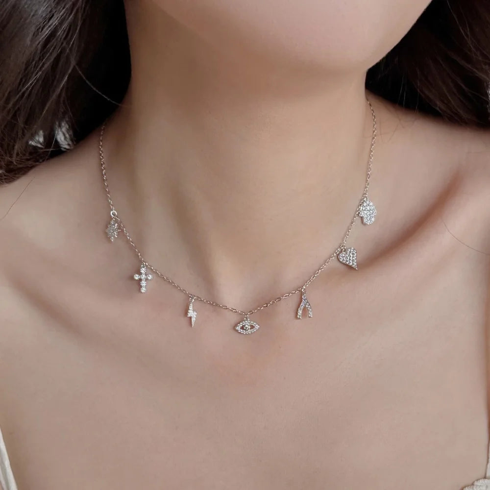 925 Silver Heart Pendant Necklace DY191508 product image 3