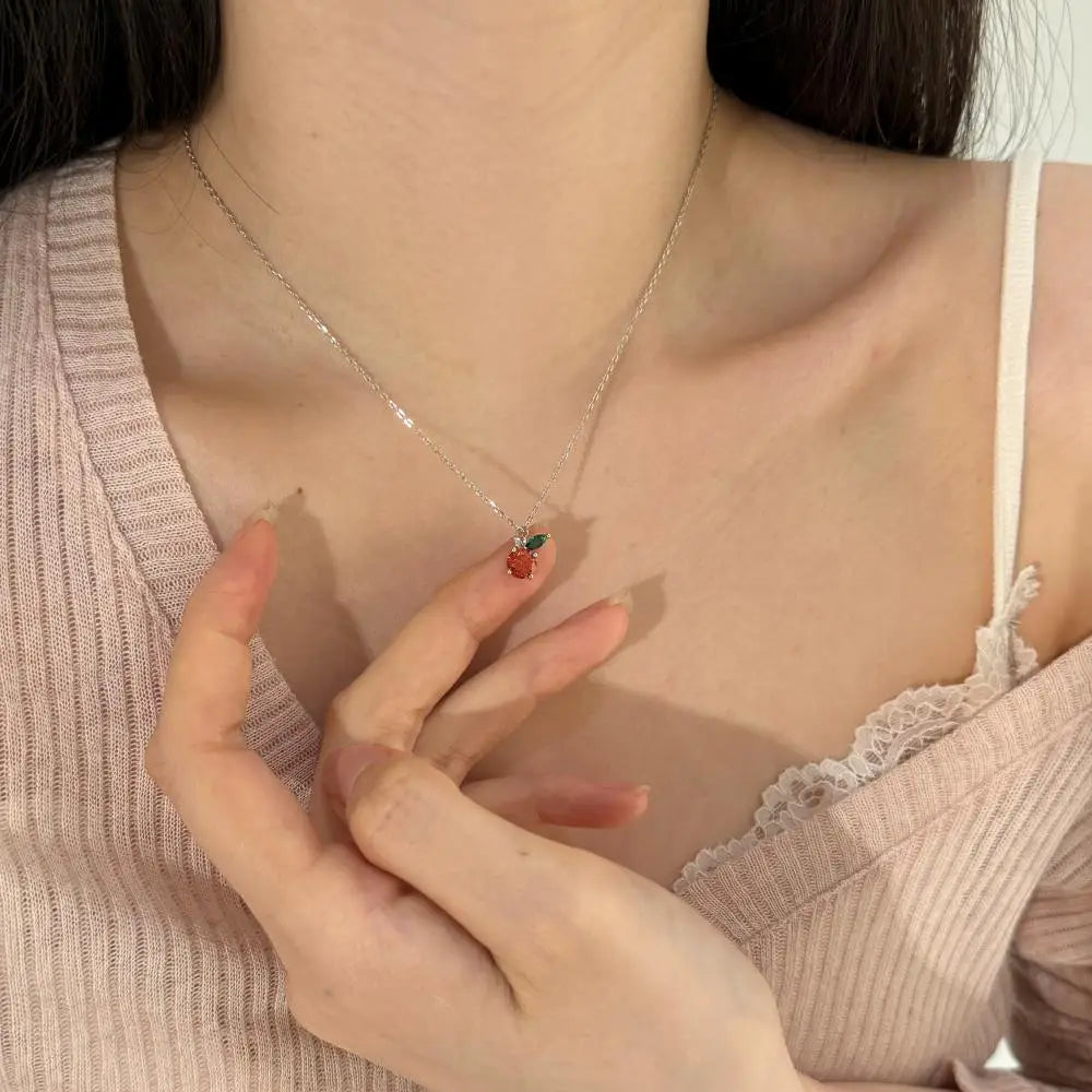 925 Silver 5A CZ Pendant Necklace DY191229 product image 2
