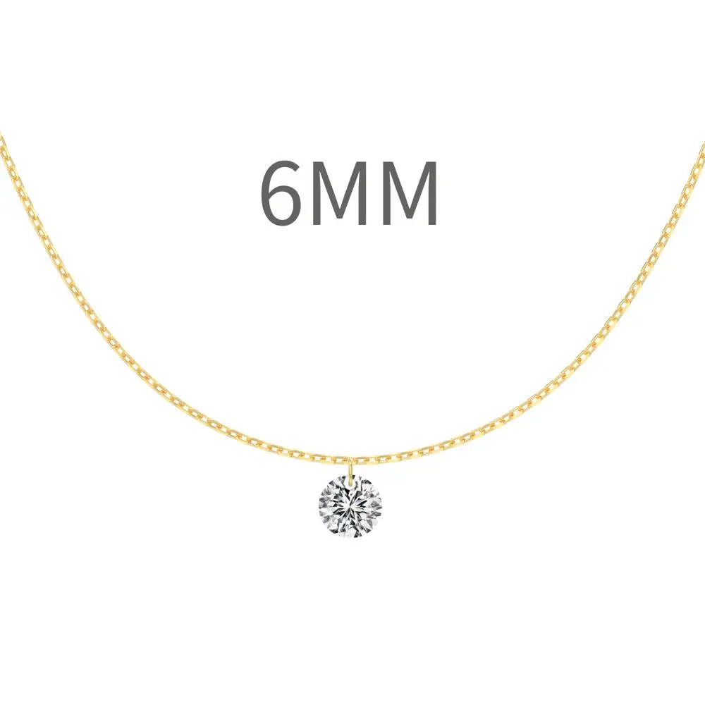 925 Silver CZ Statement Pendant Necklace DY191187 product image 11