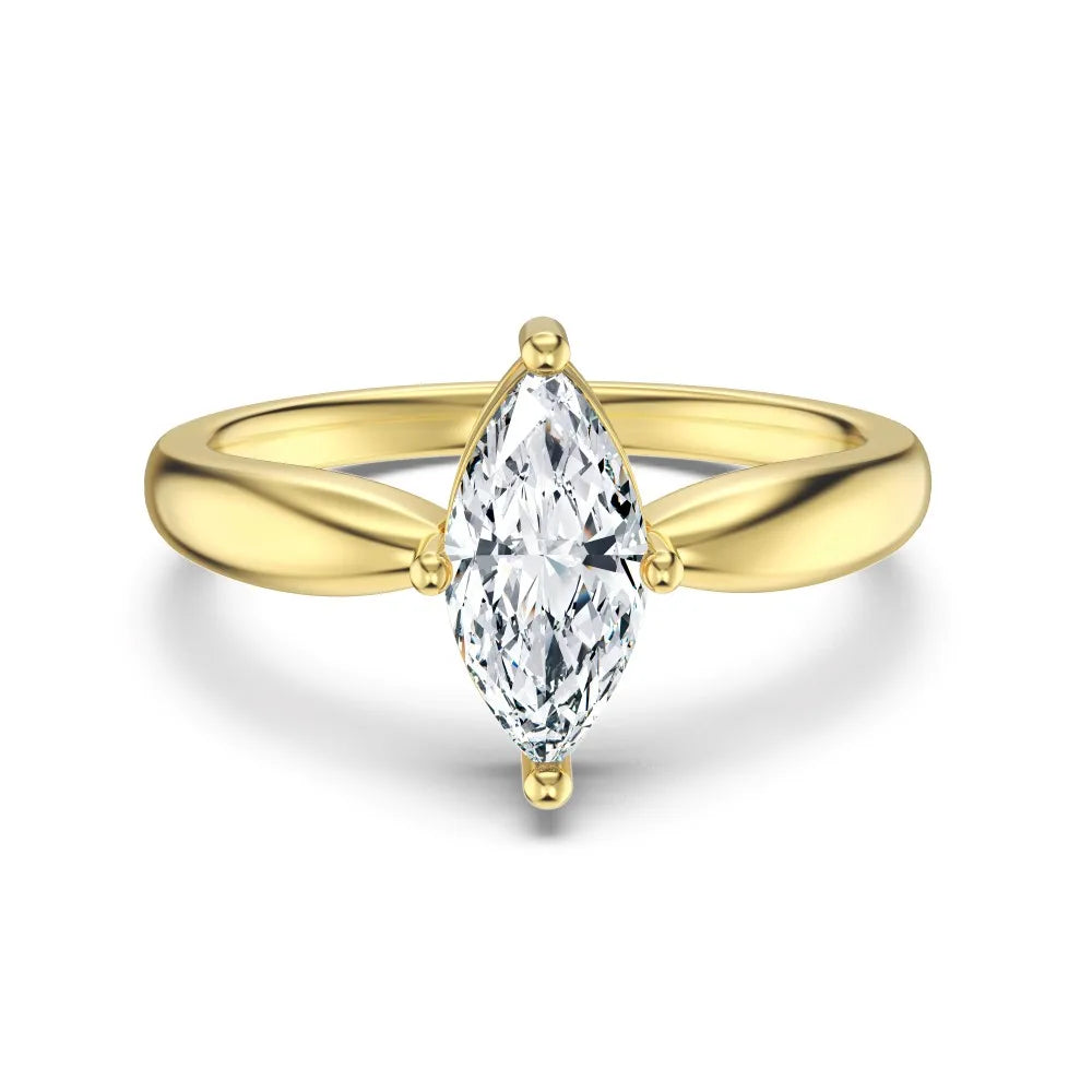 925 Sterling Silver Teardrop 5A CZ Wedding Ring product image 7