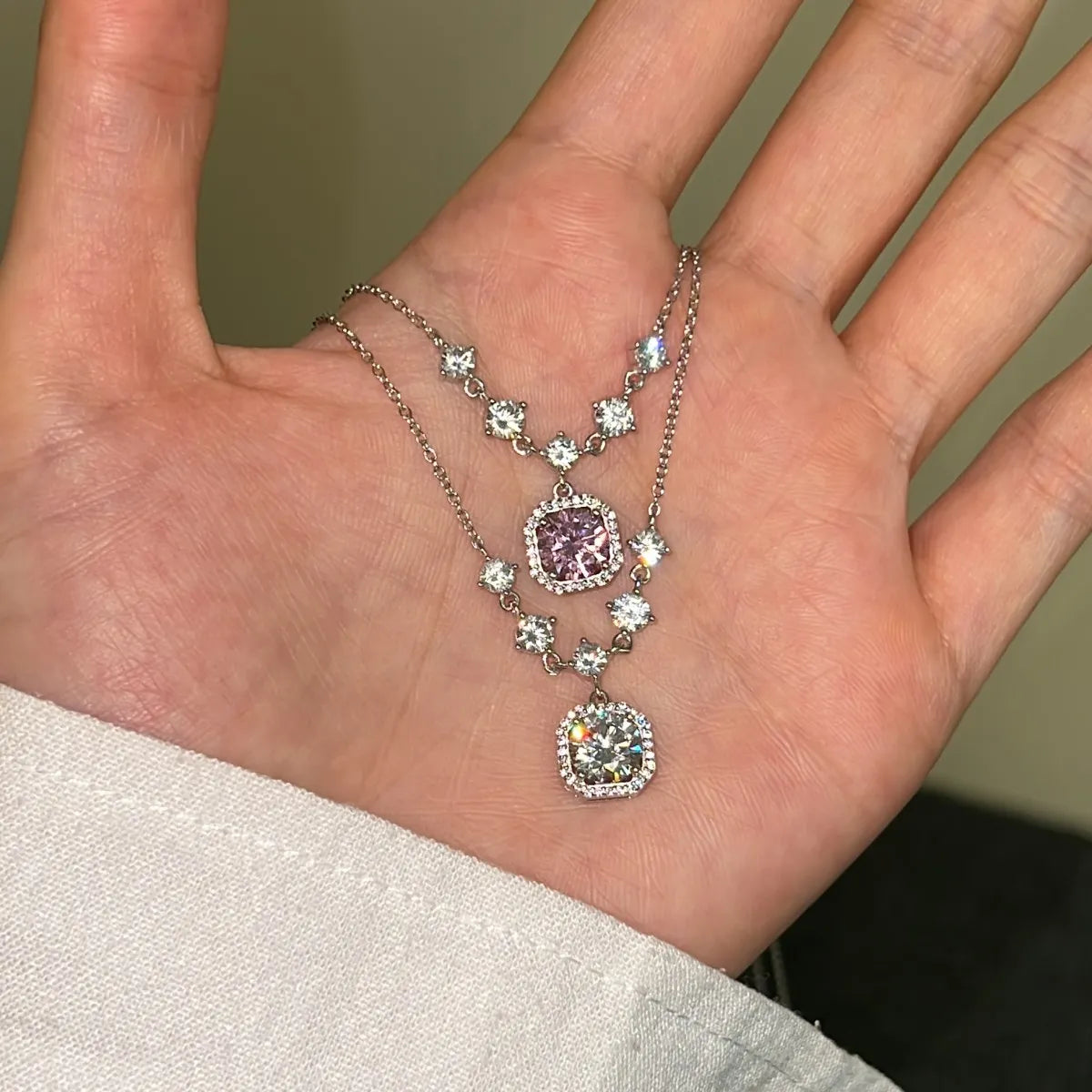 925 Silver 5A CZ Pendant Necklace DY190868 product image 3