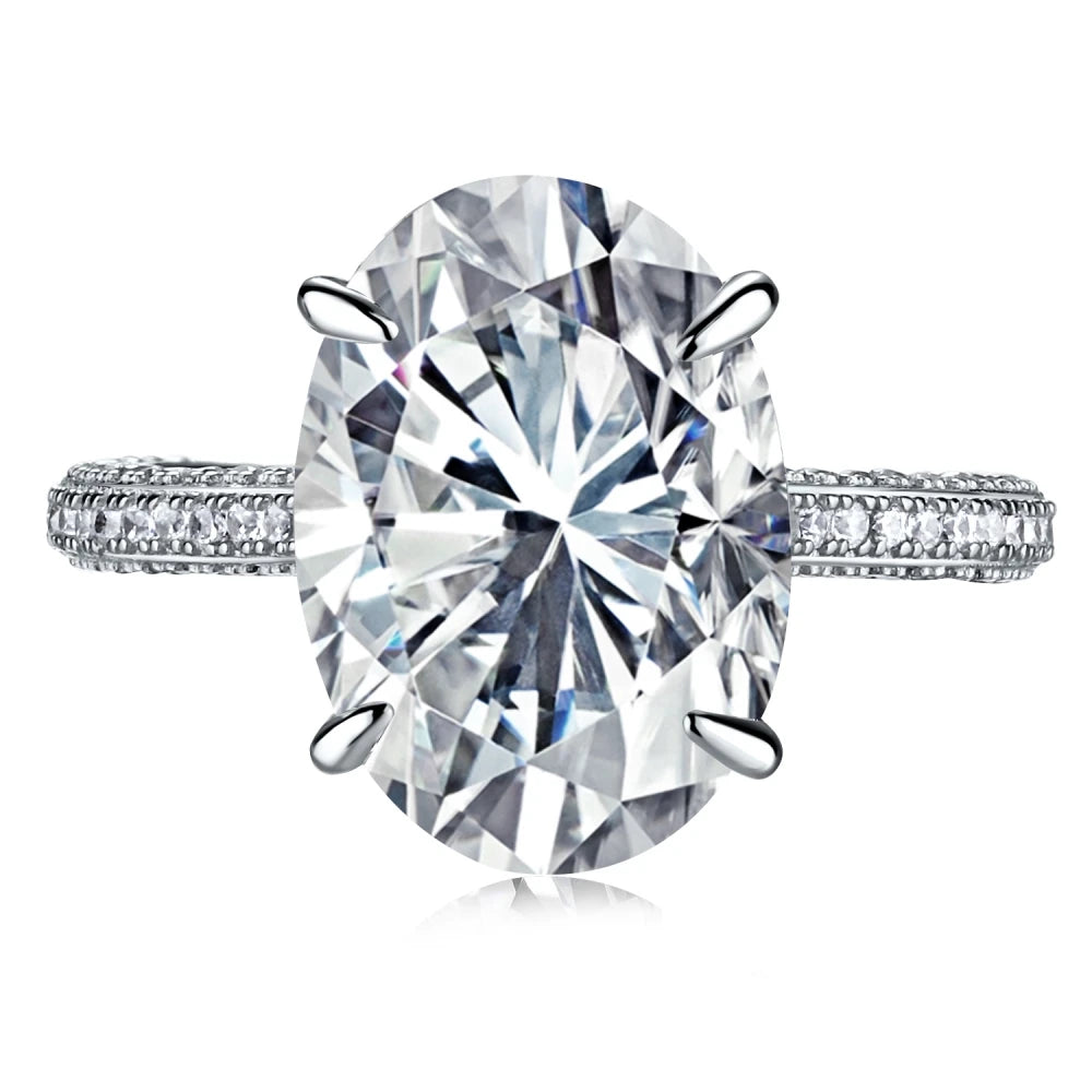 925 Sterling Silver CZ Bridal Engagement Ring product image 6