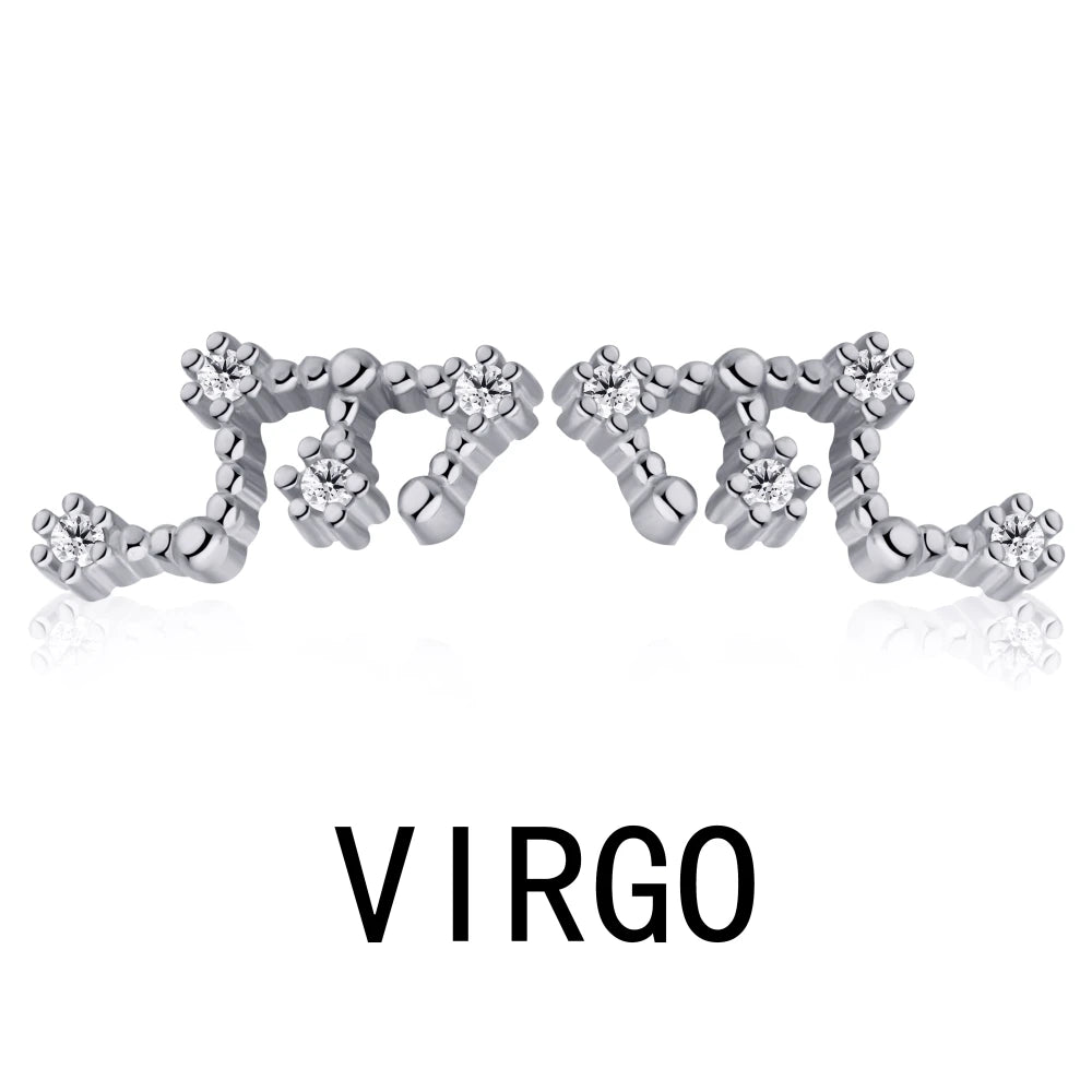 KAKODIY Sagittarius Stud Earrings 2021 Zircon 925 Sterling Silver Earrings For Women Luxury Earrings Fashion