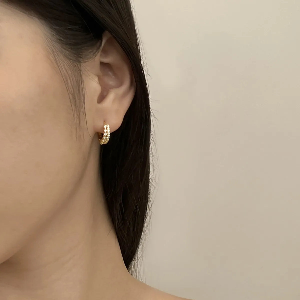 S925 Silver Jewelry Hypoallergenic Luxury Sparkle Shinny 18K Gold Plated Earring Cz Cubic Zirconia Hoop Earrings Women