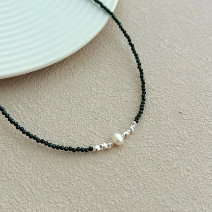 925 Sterling Silver Pearl Statement Chain Necklace product image 4