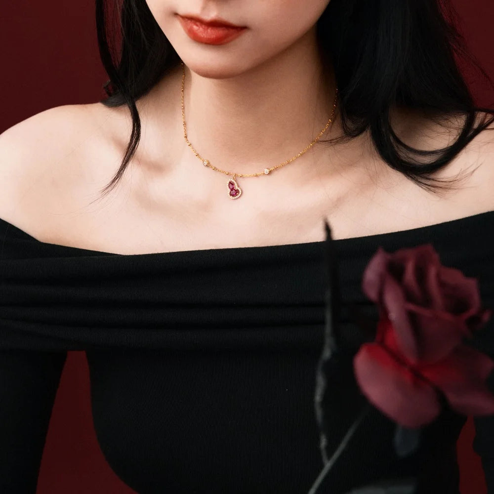 925 Silver 5A CZ Pendant Necklace DY191904 product image 6