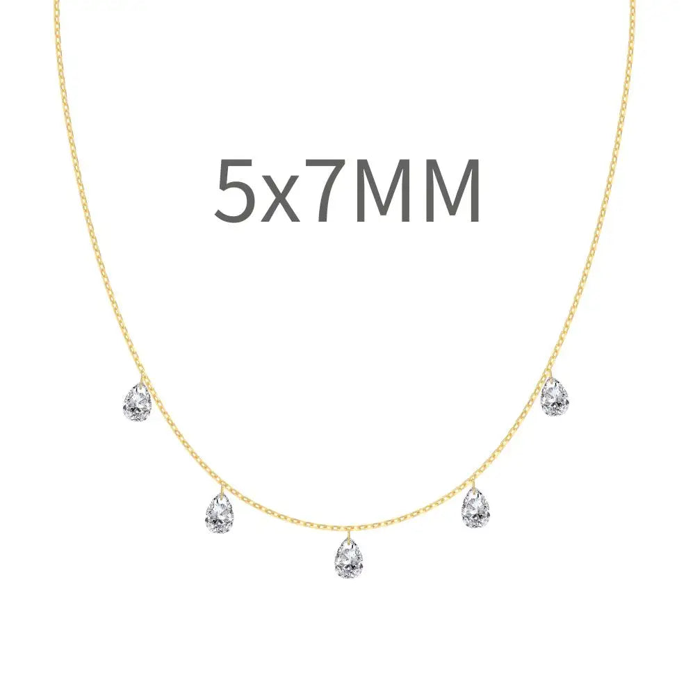 925 Silver Bridal Lariat Necklace DY191192 product image 8