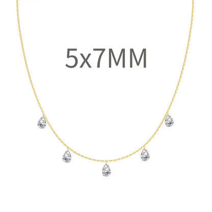 925 Silver Bridal Lariat Necklace DY191192 product image 8