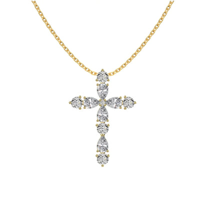 925 Silver Cross CZ Pendant Necklace DY190716 product image 8