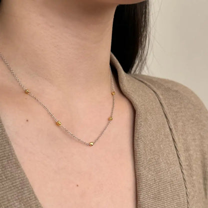 925 Sterling Silver Heart Lariat Necklace DY190947 product image 6