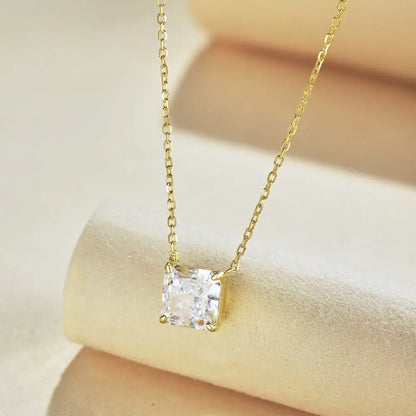 925 Sterling Silver CZ Pendant Necklace DY190528 product image 5